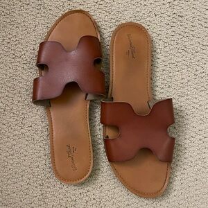 Brown sandals